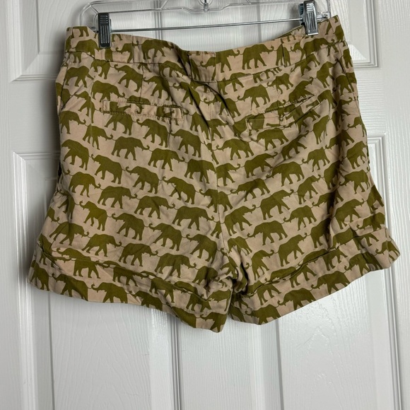 Anthropologie Cartonnier Finchley Elephant Print Shorts - Picture 6 of 8